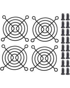 Easycargo 4pcs 60mm Fan Grill 60mm Guard Black with Screws (Black 60mm)